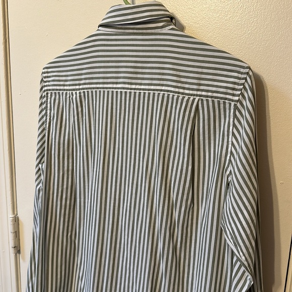 by Trovata California Birds of Paradise S Striped Button Down Shirt Blouse - Picture 11 of 14